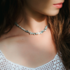 Naszyjnik choker LAZUROWA GŁĘBIA