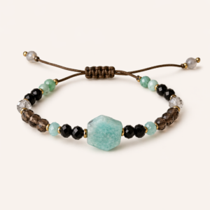 Bransoletka na sznurku MIŁOŚĆ i RELACJE wersja ZIELONA