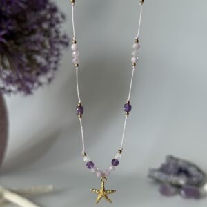 Naszyjnik na nici LILA MOON