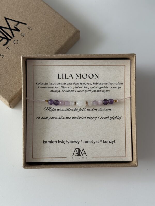 Bransoletka na nici LILA MOON