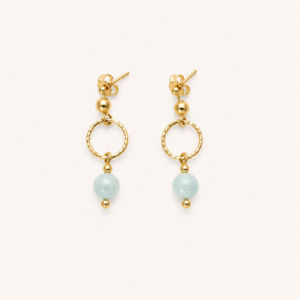 Kolczyki akwamaryn żywioł WODY