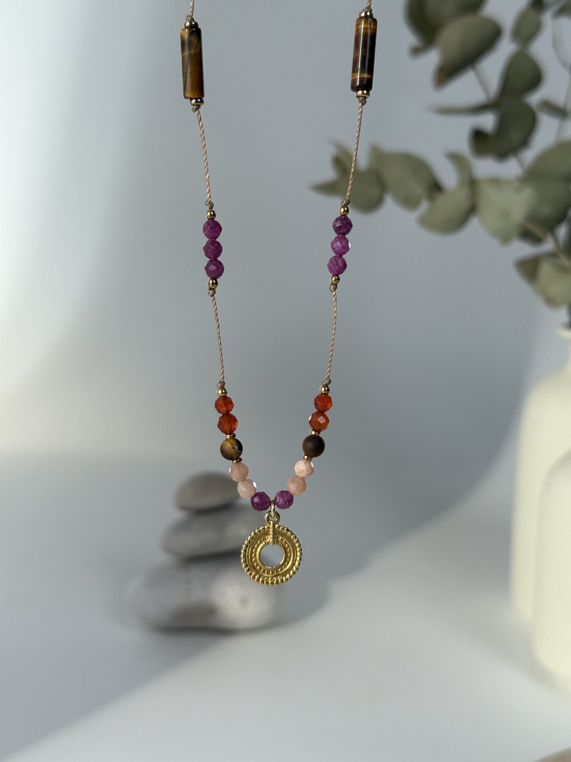 Naszyjnik na nici żywioł OGNIA - obrazek 2