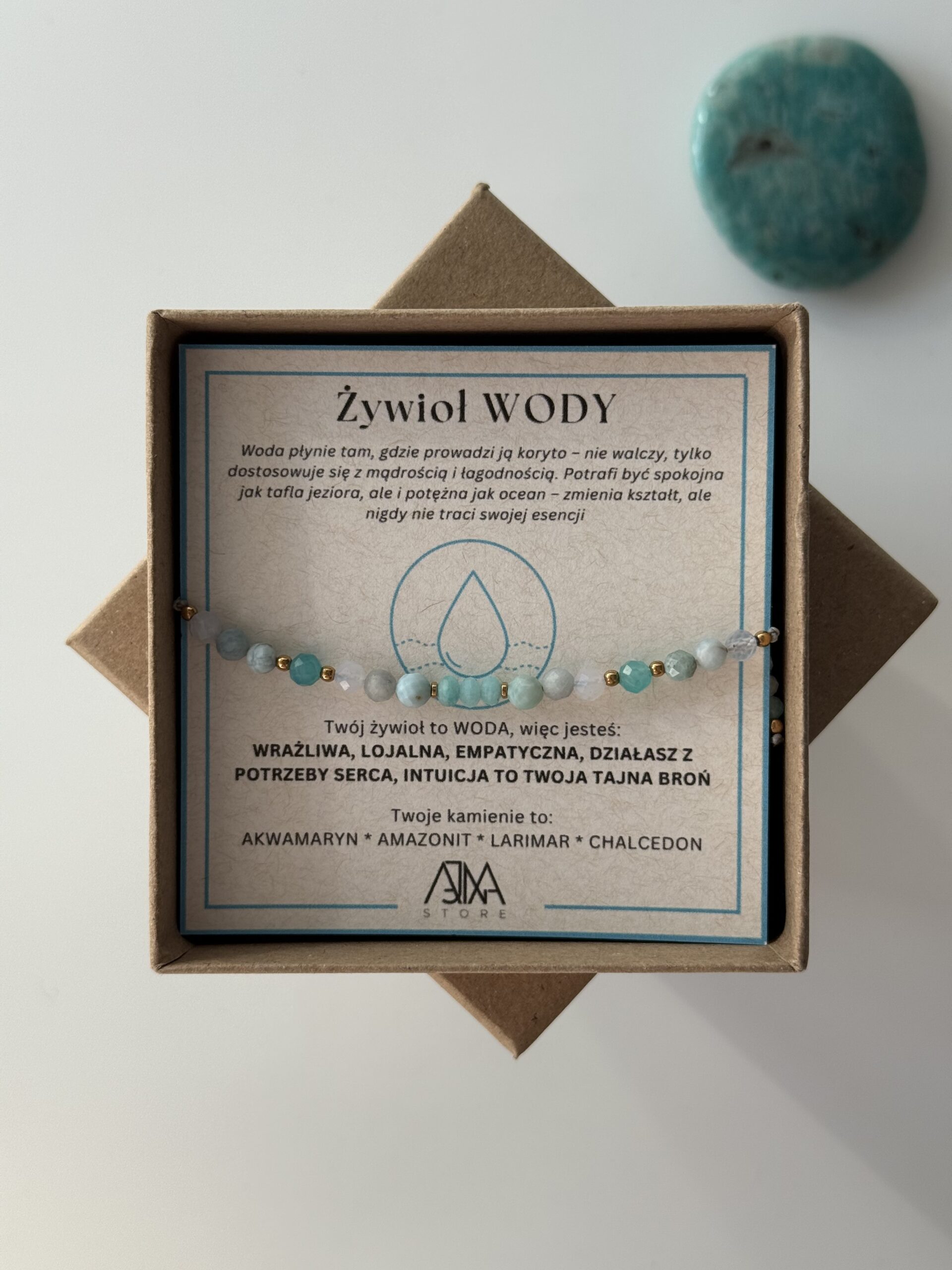 Bransoletka na nici żywioł WODY