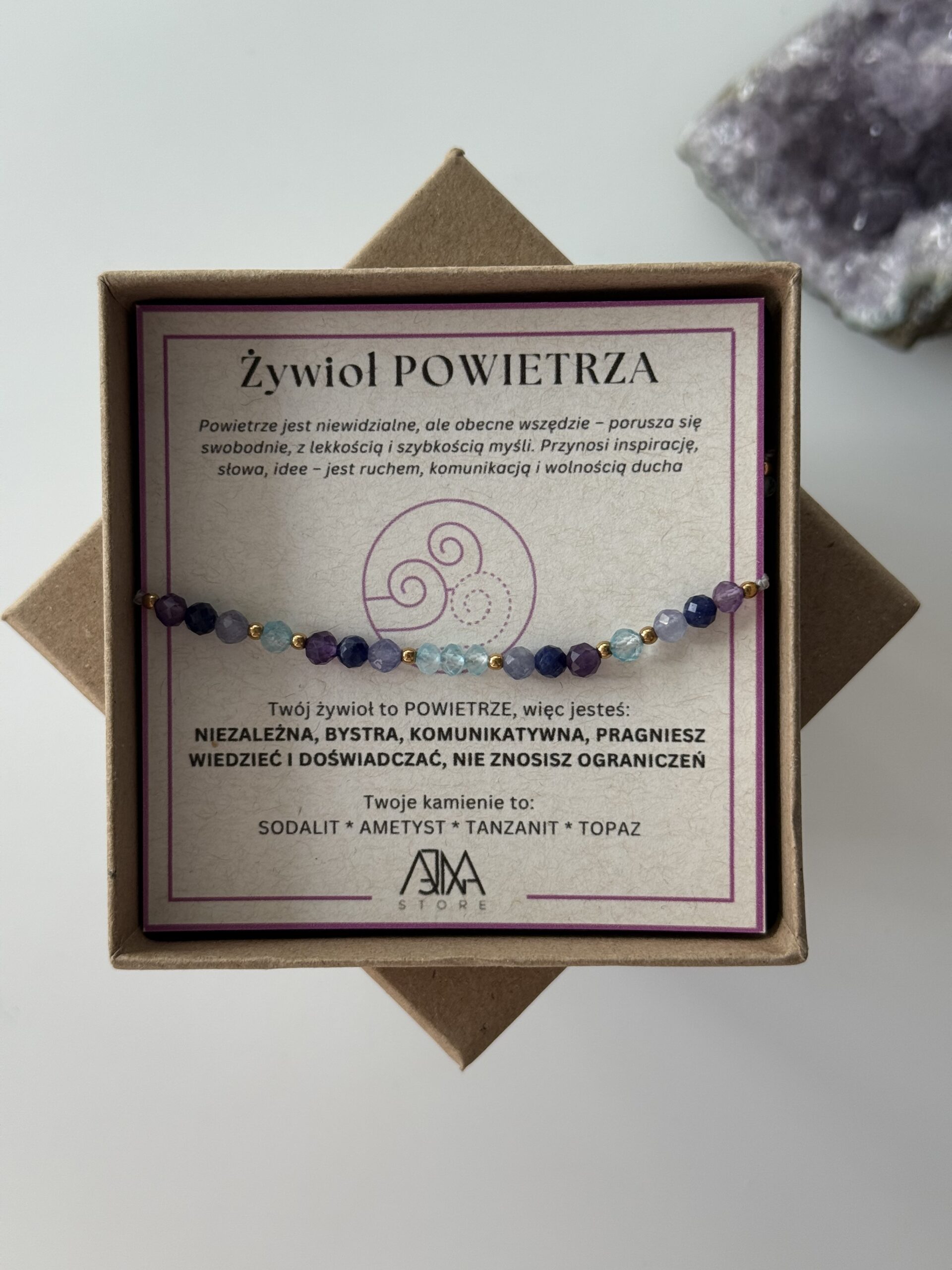 Bransoletka na nici żywioł POWIETRZA