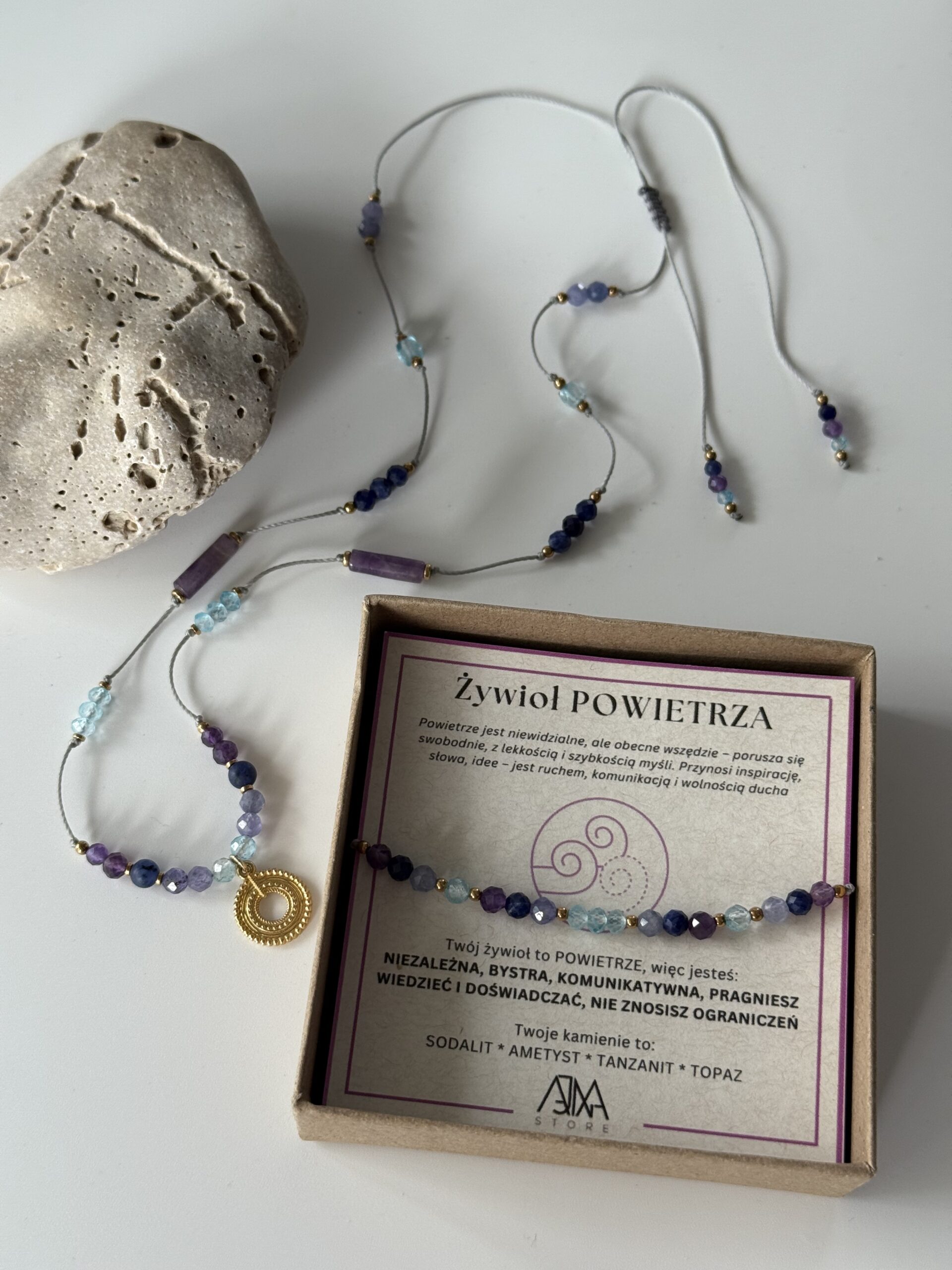 Bransoletka na nici żywioł POWIETRZA - obrazek 4