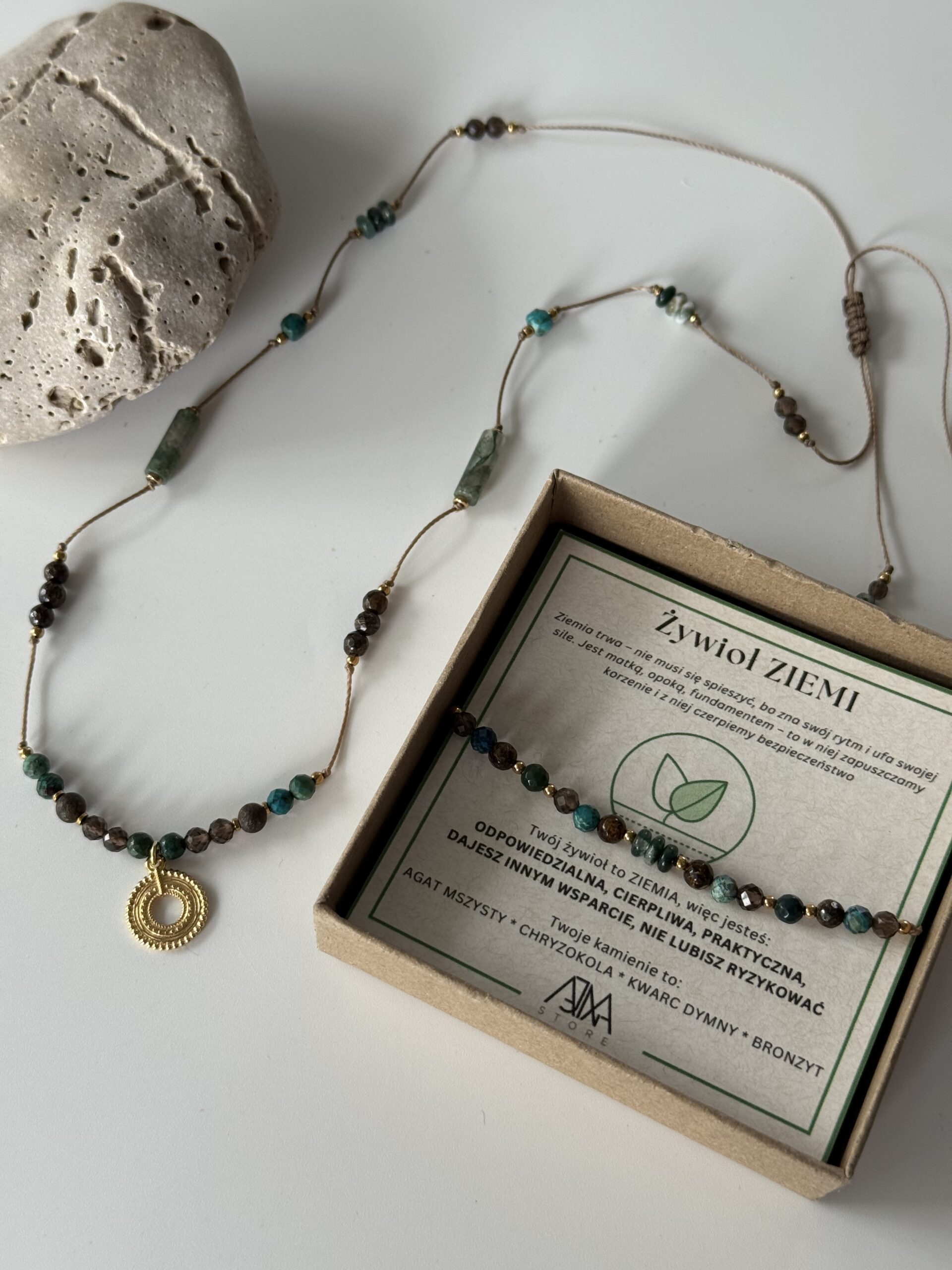 Bransoletka na nici żywioł ZIEMI - obrazek 4