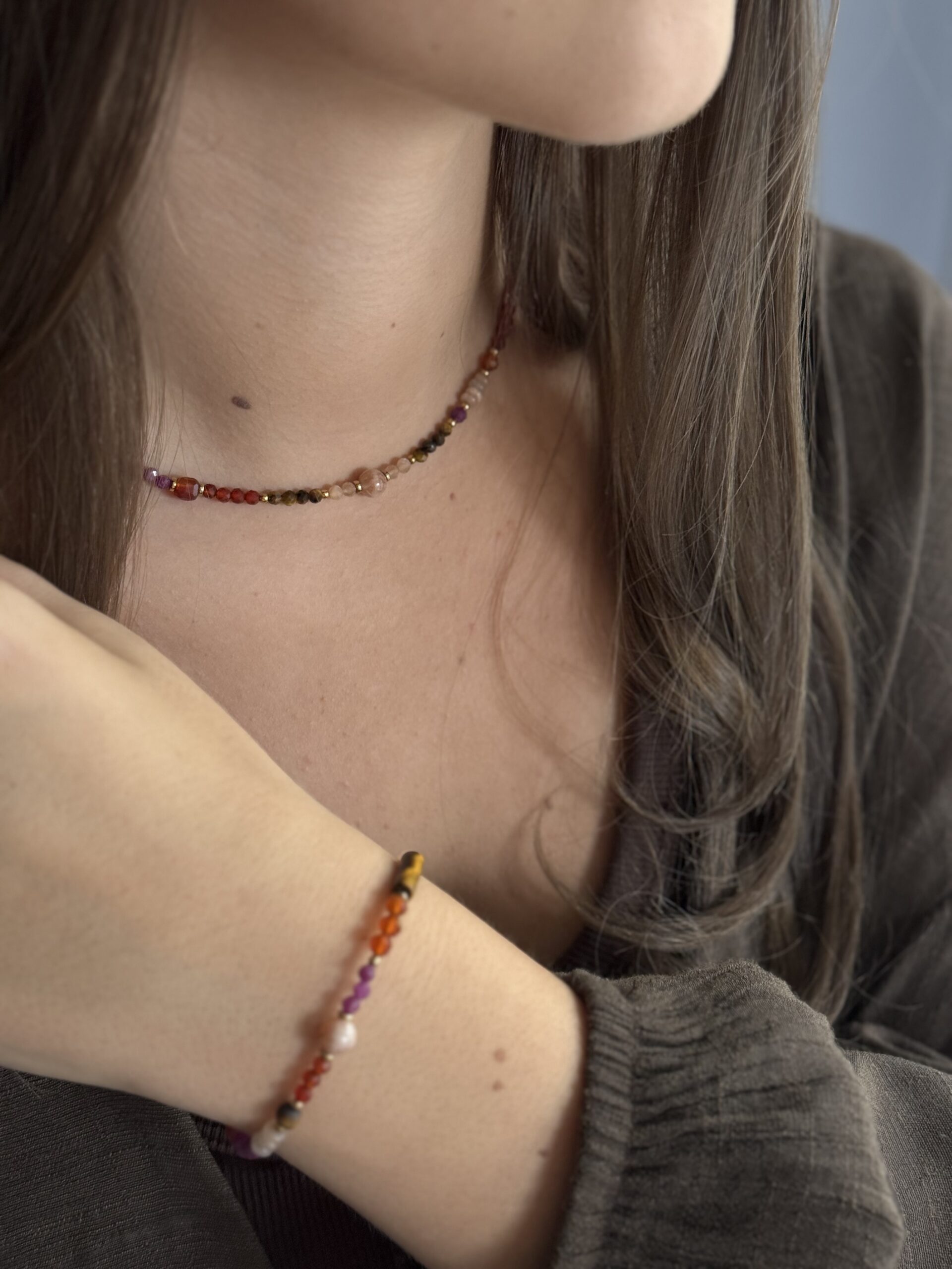 Naszyjnik choker żywioł OGNIA - obrazek 3