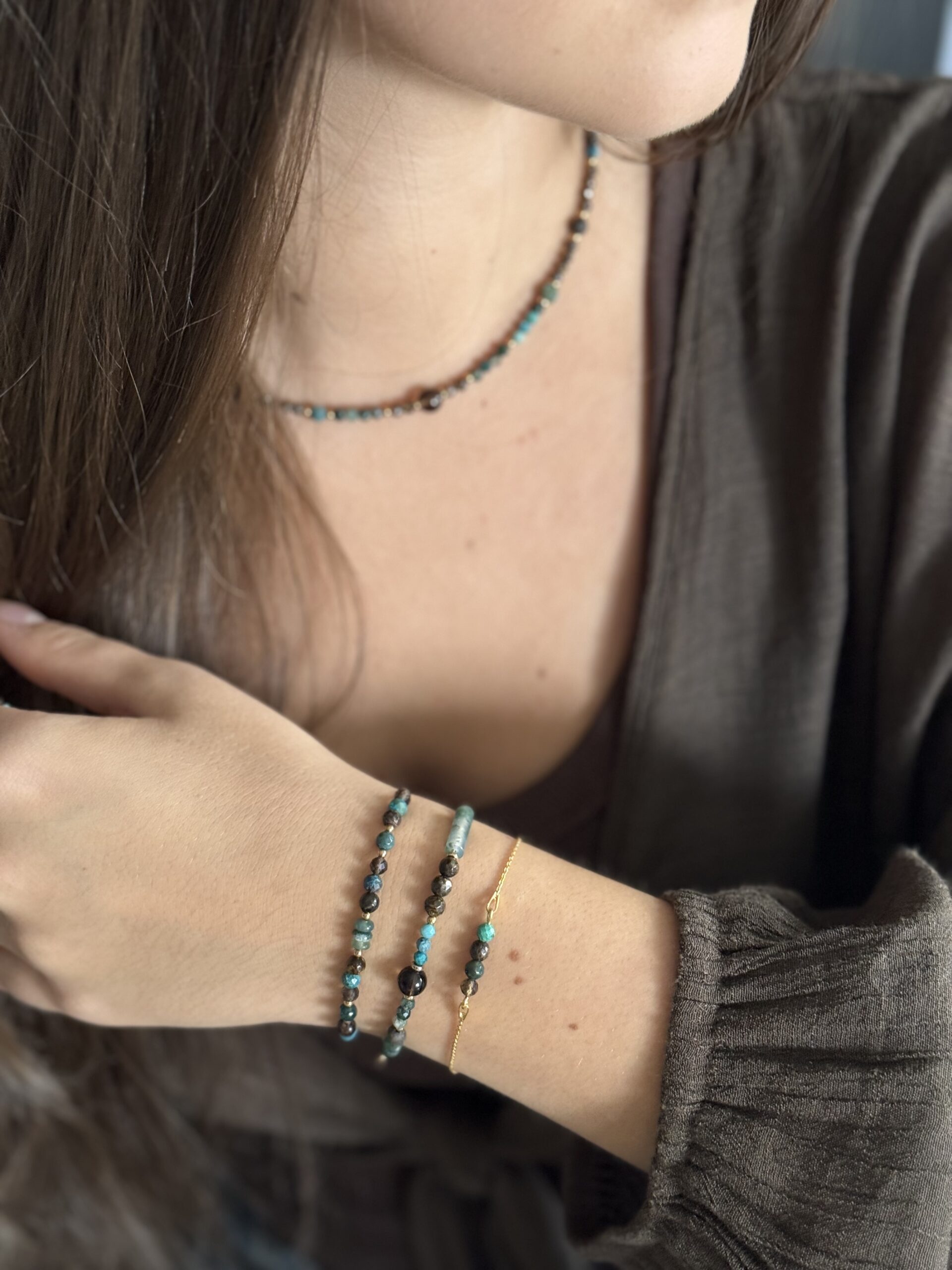 Bransoletka na nici żywioł ZIEMI - obrazek 3