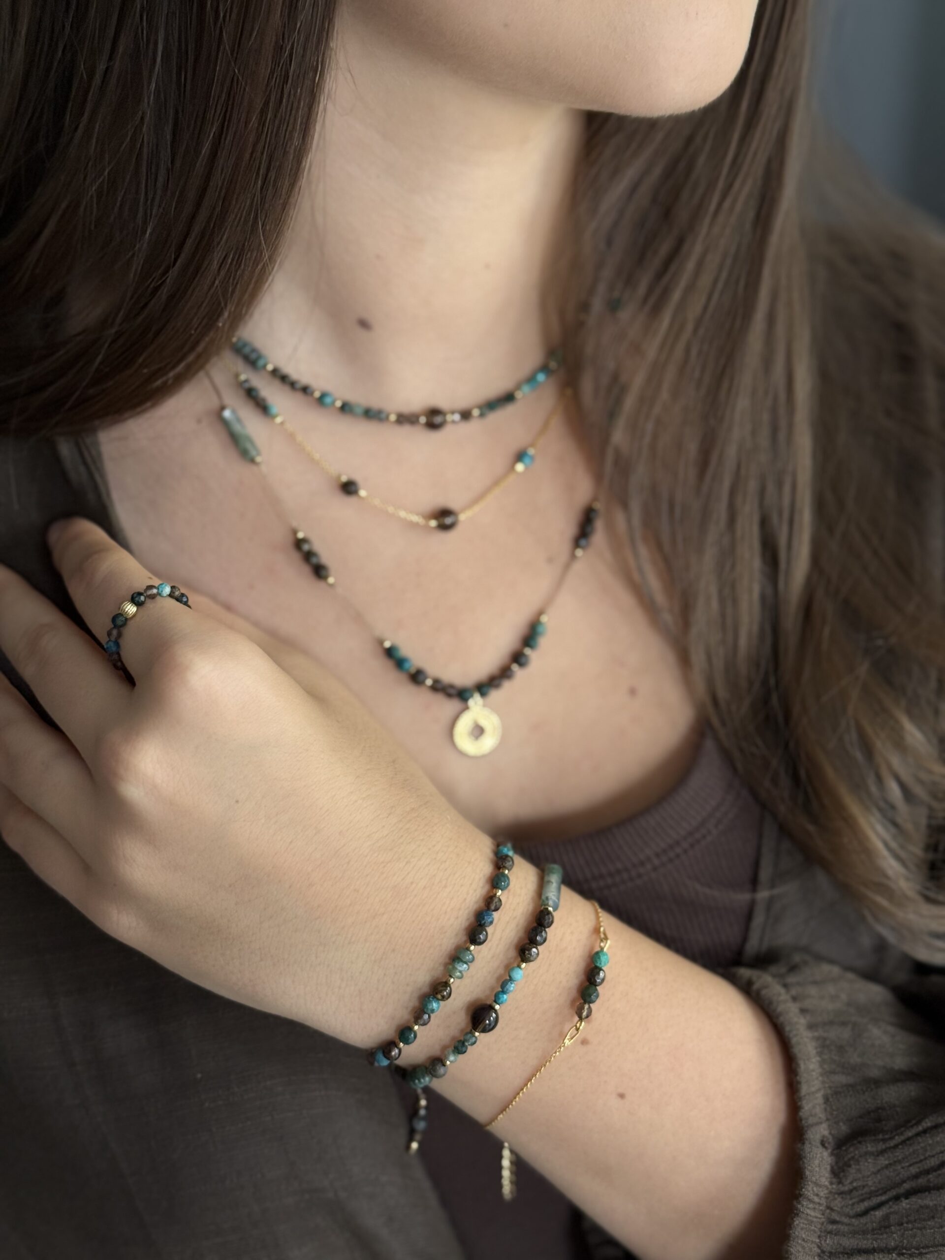 Bransoletka na nici żywioł ZIEMI - obrazek 5