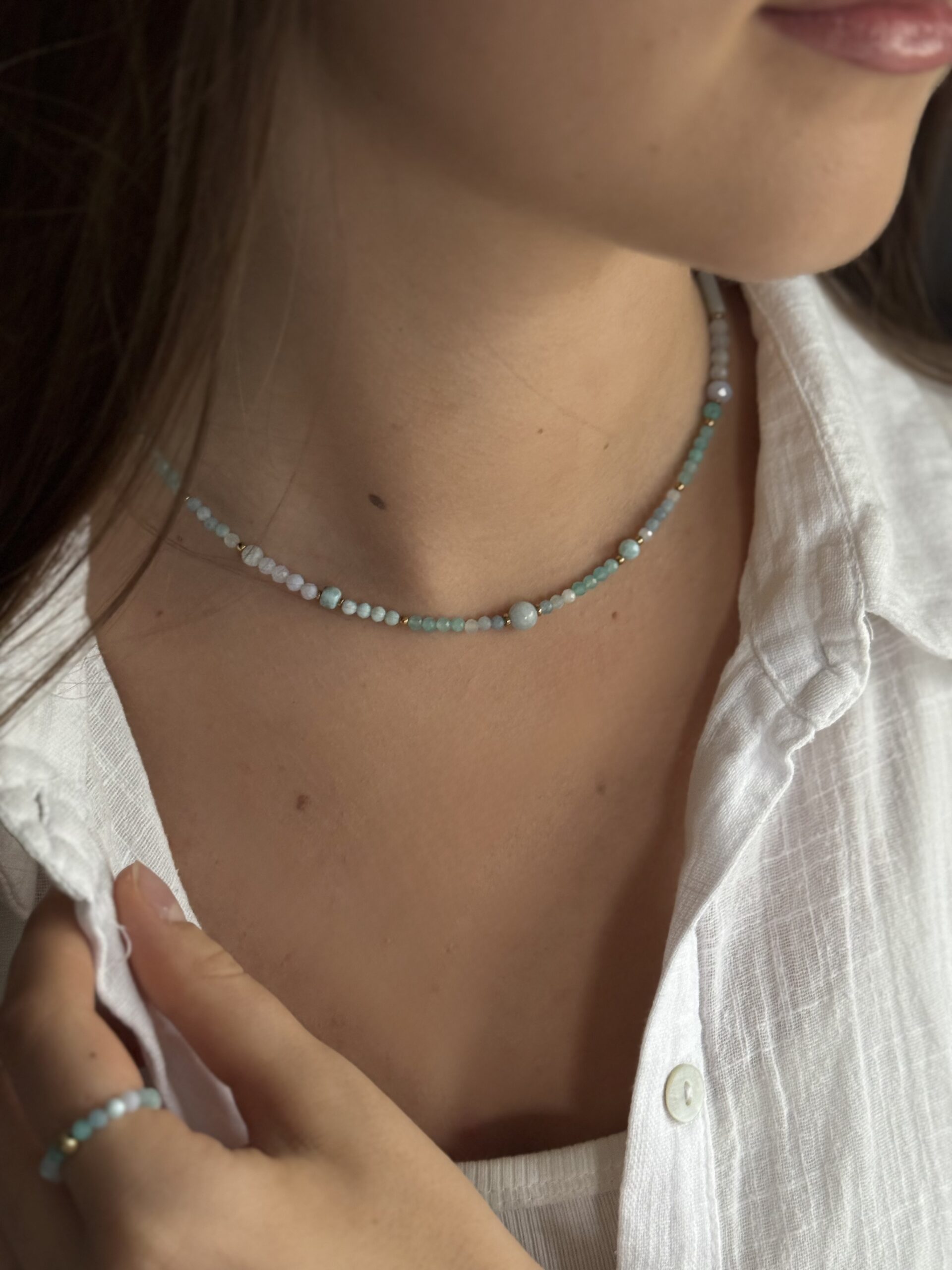 Naszyjnik choker żywioł WODY - obrazek 2