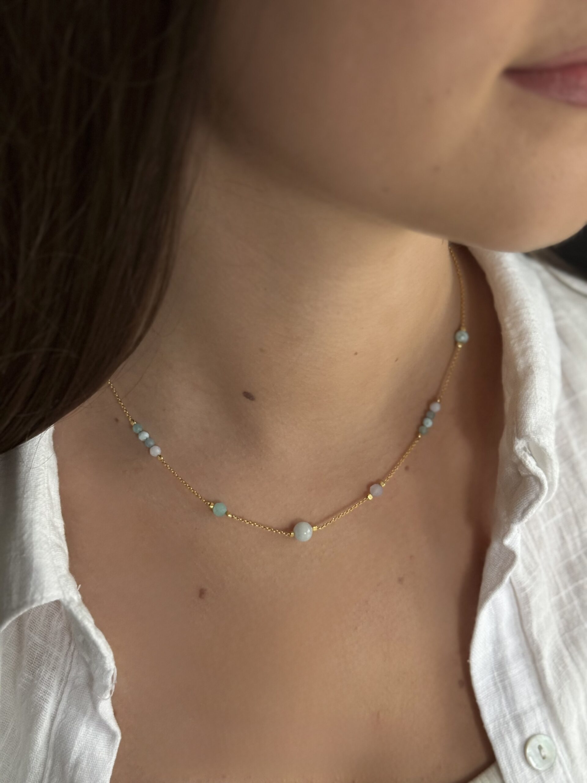 Naszyjnik łańcuszek żywioł WODY