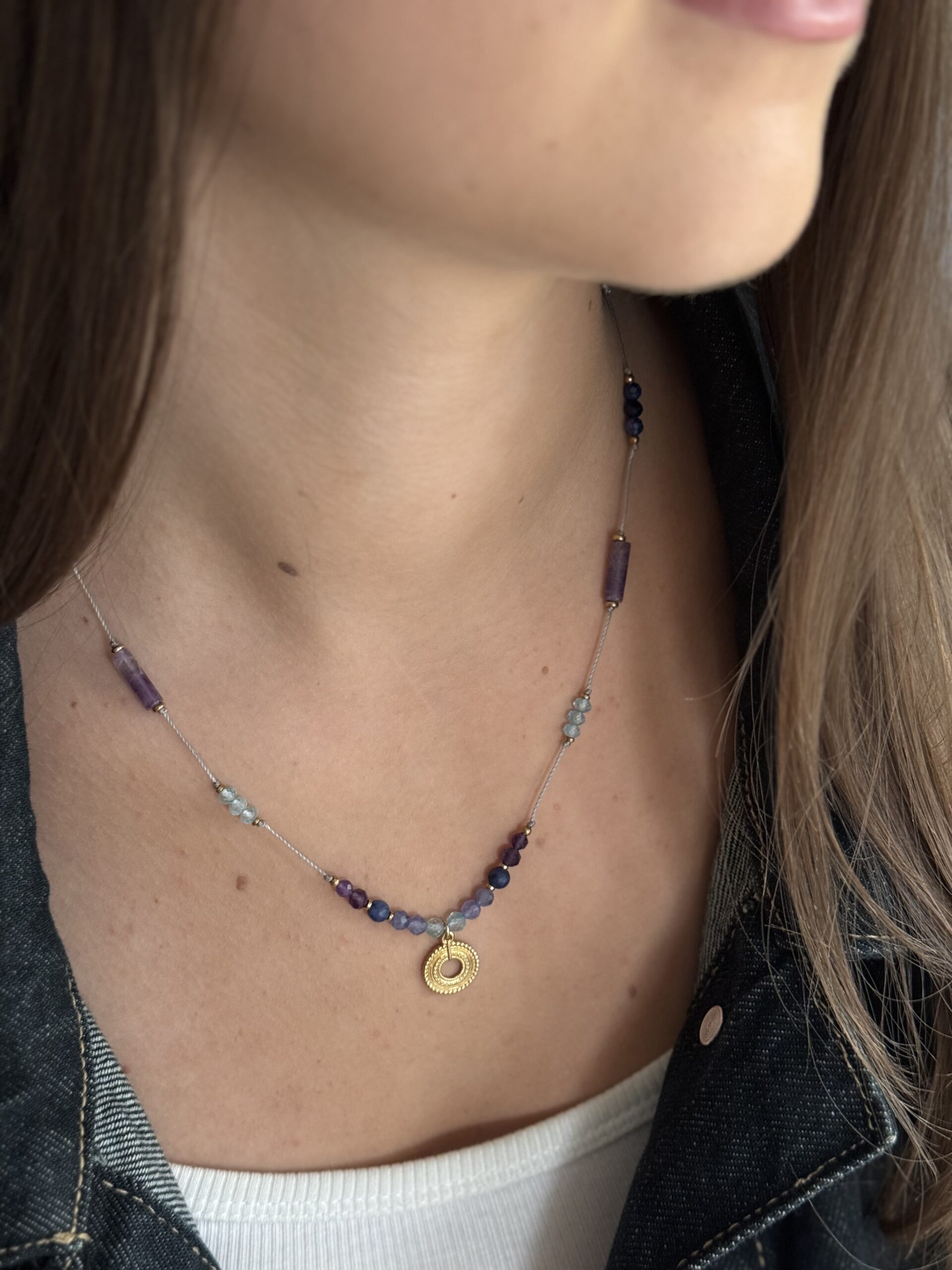 Naszyjnik na nici żywioł POWIETRZA