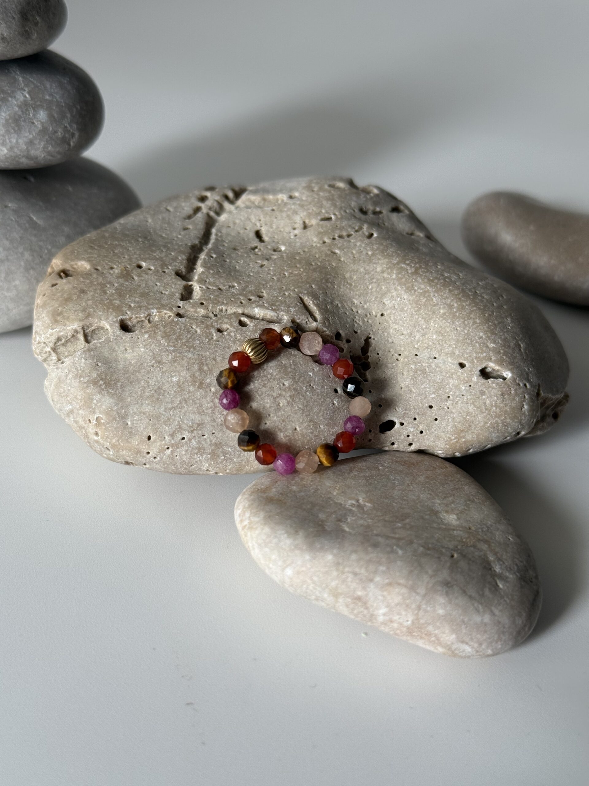 Pierścionek na gumce żywioł OGNIA