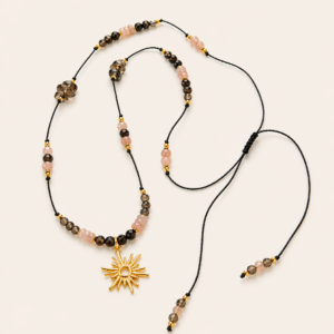 Naszyjnik na nici POMARAŃCZOWA KREATYWNOŚĆ