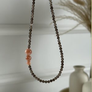 Naszyjnik choker POMARAŃCZOWA KREATYWNOŚĆ wersja 2