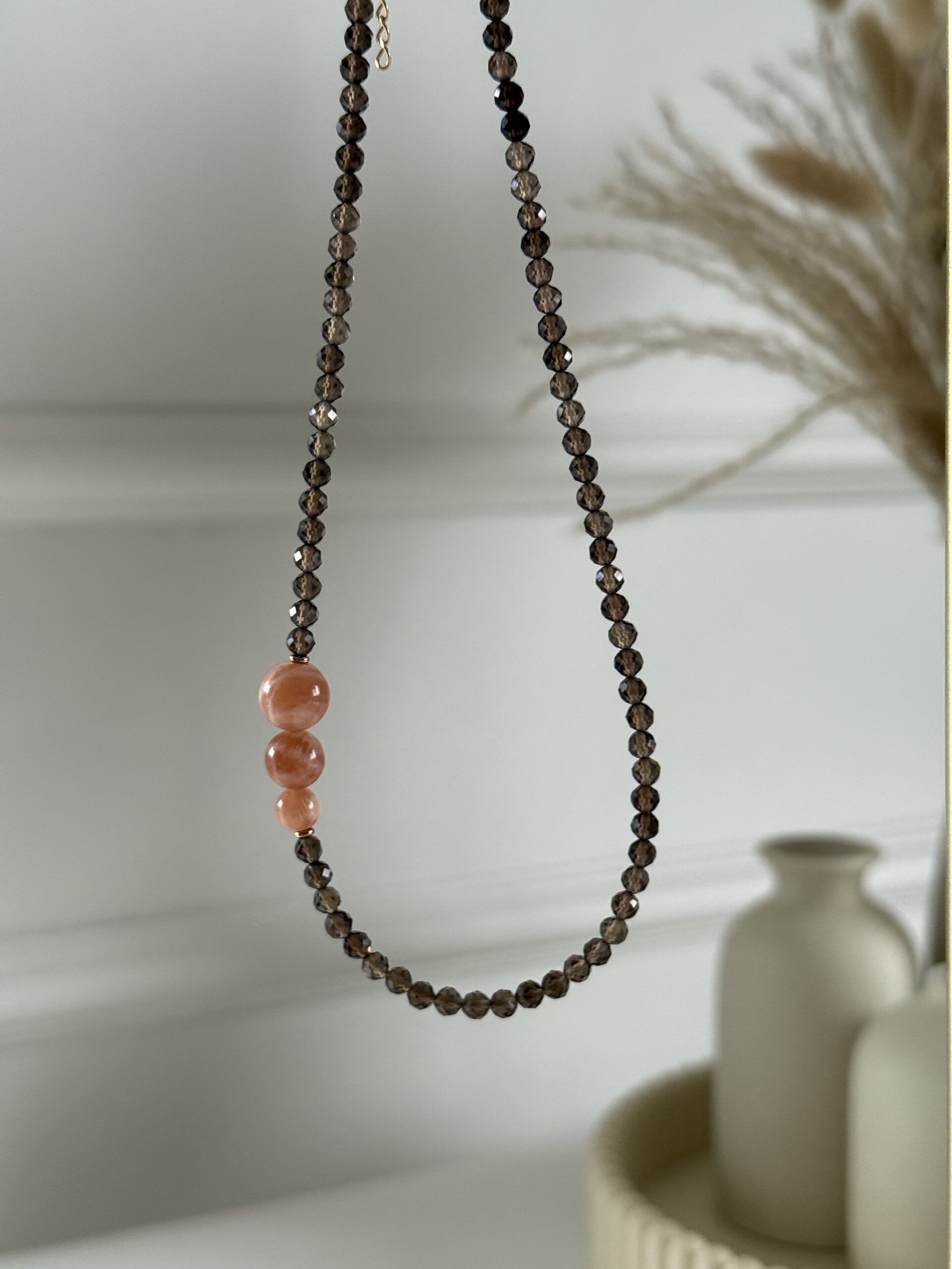 Naszyjnik choker POMARAŃCZOWA KREATYWNOŚĆ wersja 2