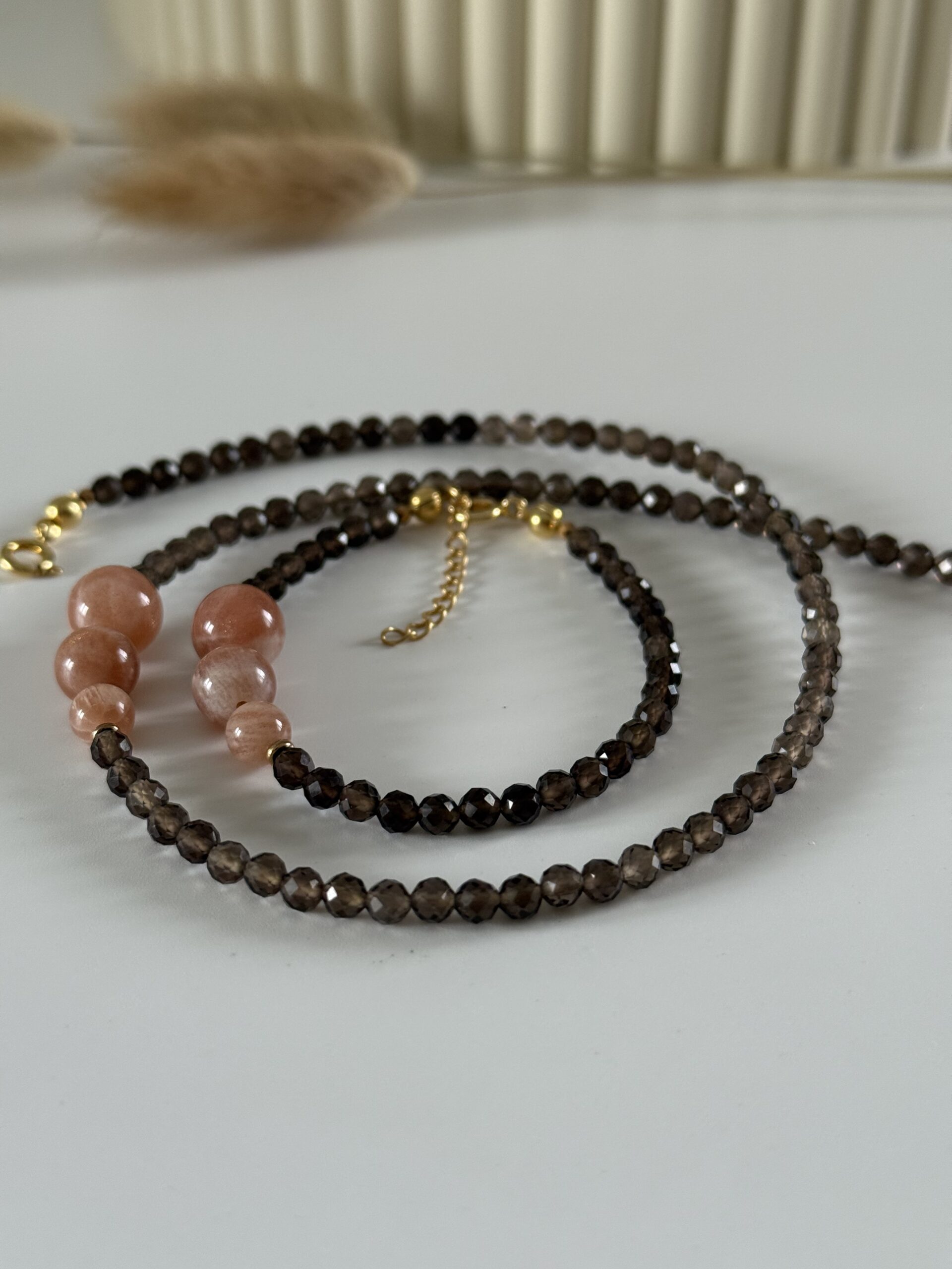 Naszyjnik choker POMARAŃCZOWA KREATYWNOŚĆ wersja 2 - obrazek 3