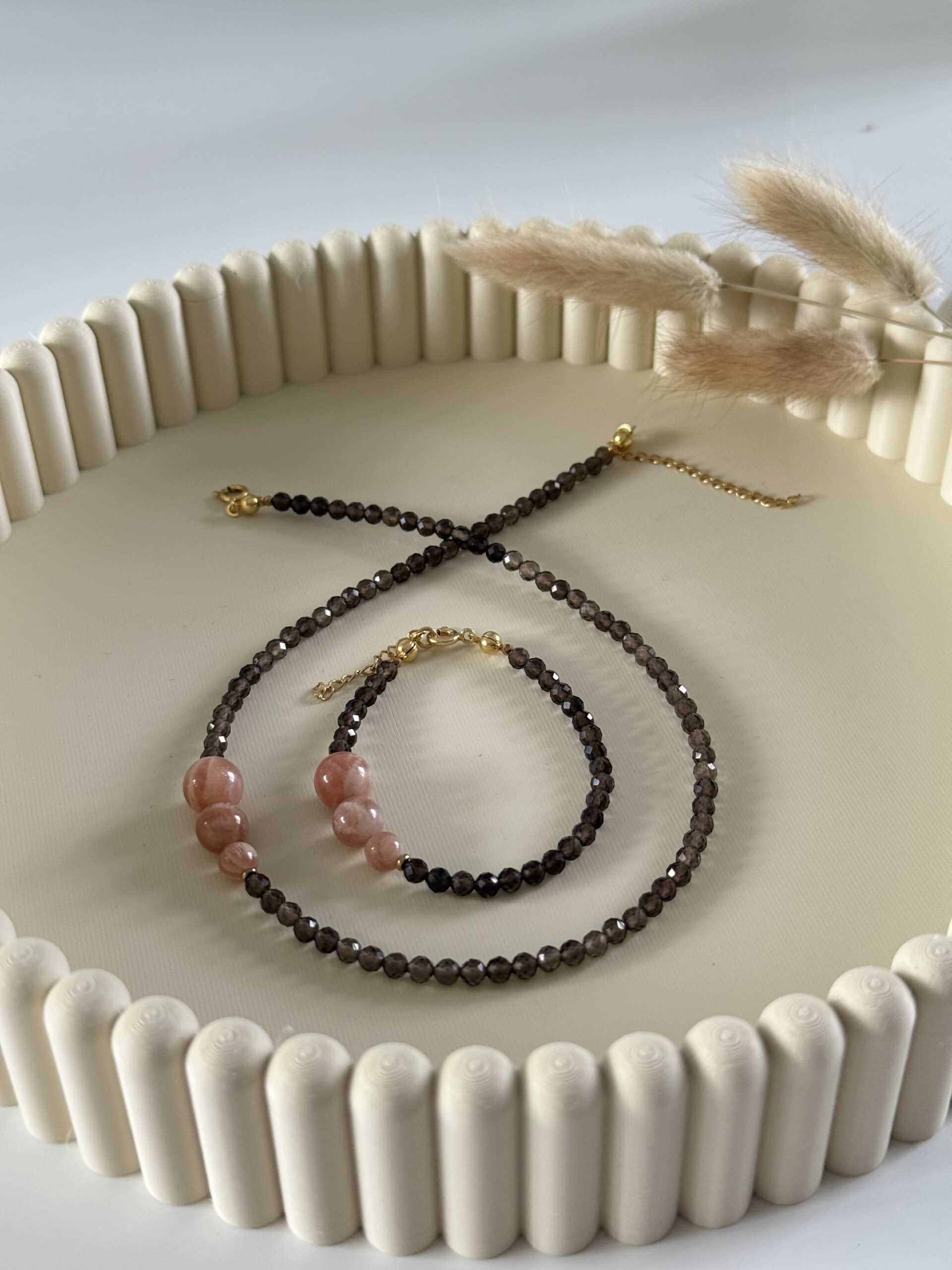 Naszyjnik choker POMARAŃCZOWA KREATYWNOŚĆ wersja 2 - obrazek 4