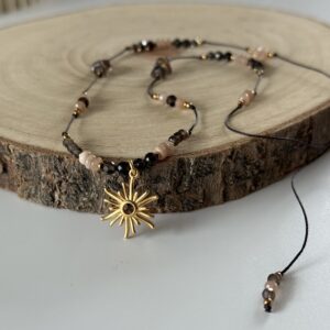 Naszyjnik na nici POMARAŃCZOWA KREATYWNOŚĆ