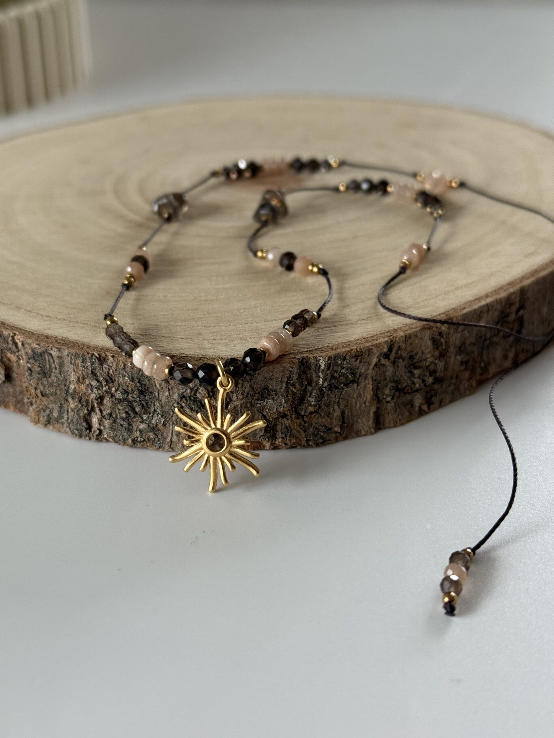 Naszyjnik na nici POMARAŃCZOWA KREATYWNOŚĆ - obrazek 4