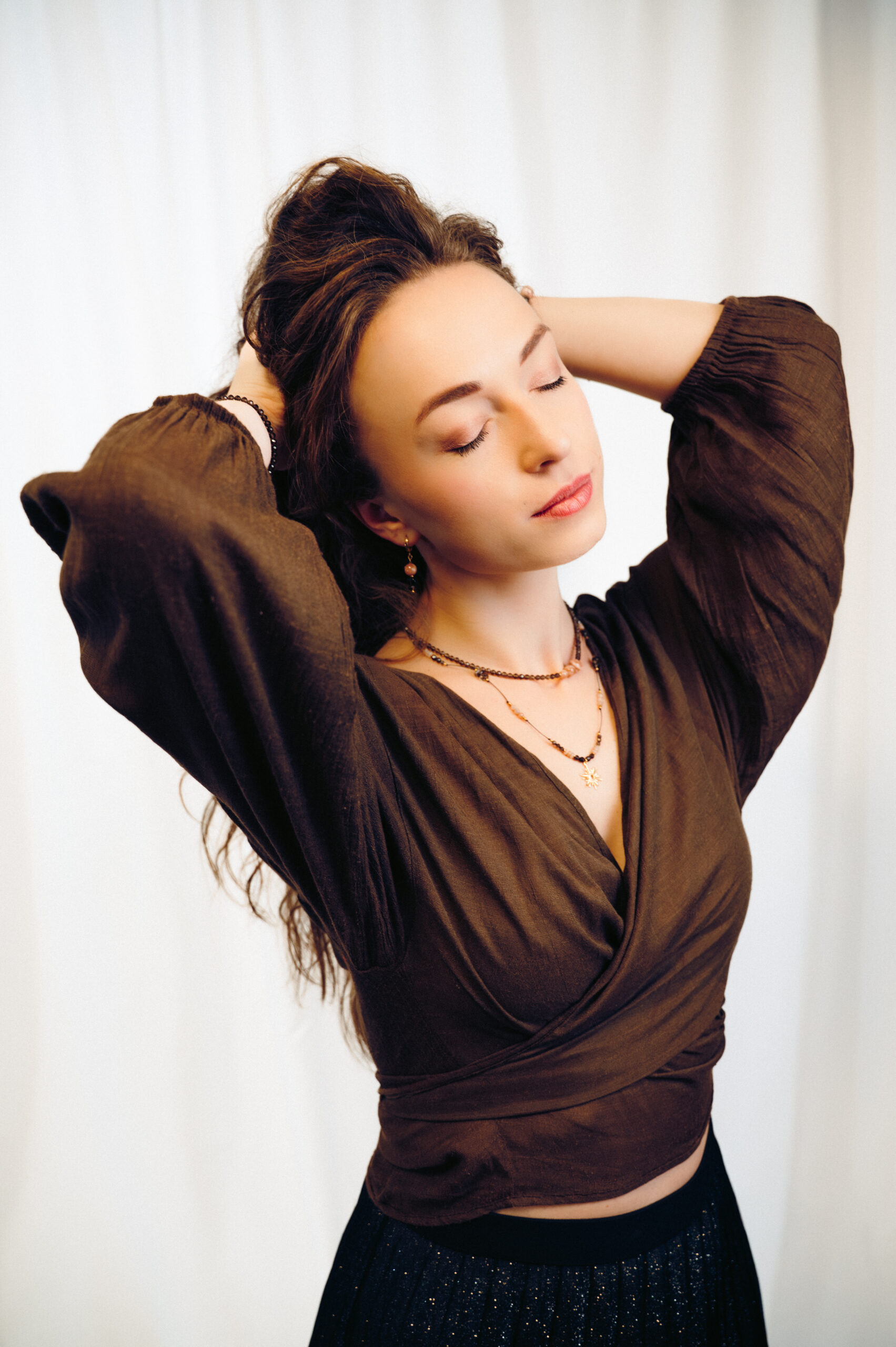 Naszyjnik choker POMARAŃCZOWA KREATYWNOŚĆ wersja 2 - obrazek 7