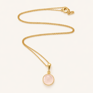 Naszyjnik łańcuszek RÓŻOWA WIĘŹ