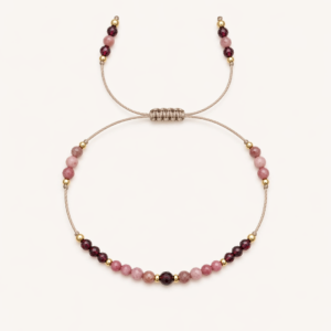 Bransoletka na nici RÓŻOWA WIĘŹ No.02