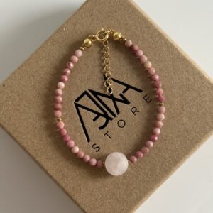 Bransoletka z klasycznym zapięciem RÓŻOWA WIĘŹ