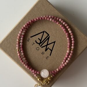 Naszyjnik choker RÓŻOWA WIĘŹ No.02